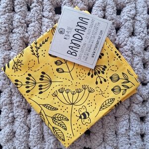 Yellow Floral Bandana
